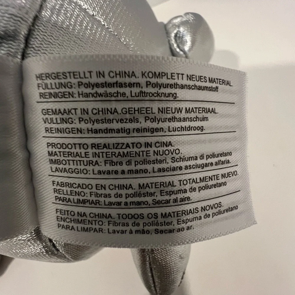 2021 Pokémon 8” Silver Pikachu 25th Anniversary Plush Cuddly Shiny Silver NWT